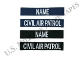 Civil Air Patrol Name and Service Tapes w/Hook Fastener