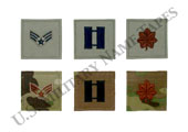 U.S. Air Force Rank Patches w/Hook Fastener