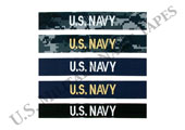 U.S. Navy Name and Service Tapes for Sew On